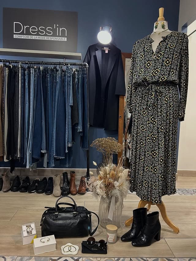 Robe Longue Imprime Geometrique